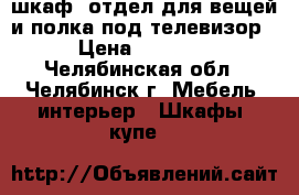 шкаф (отдел для вещей и полка под телевизор) › Цена ­ 15 000 - Челябинская обл., Челябинск г. Мебель, интерьер » Шкафы, купе   